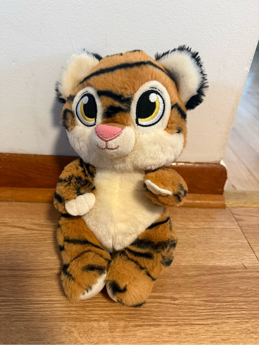 Fiesta Swaddle Baby Tiger Cub Plush 9.5" Stuffed Animal Toy Embroidered Eyes